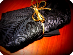 LEGGINGS  svartar munstraðar image