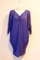 Oversize m/rykkingu blár image