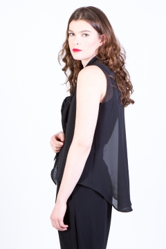 Slaufutoppur - svört chiffon image