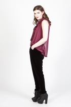 Slaufutoppur - vínrauð chiffon image
